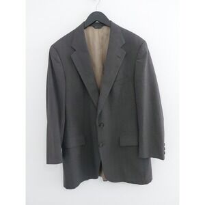Chaps Nordstrom Blazer Mens 44R Dark Gray 42R Stripe Wool Career Sport Coat